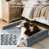 MIEUX PET Orthopedic Dog Bed for Extra Large Dogs, Egg Foam Dog Sofa Bed with Bolster, Waterproof Dog Bed with Removable Washable Cover for Medium Large Dogs, XL, 42x30x8 Inch