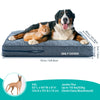 1 pc Orthopedic Dog Beds Cover for Large Dogs, Dog Bed Washable Cover Foam Pet Mat, Multi-Needle Quilting Dog Crate Bed Cover