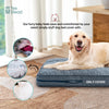 1 pc Orthopedic Dog Beds Cover for Large Dogs, Dog Bed Washable Cover Foam Pet Mat, Multi-Needle Quilting Dog Crate Bed Cover
