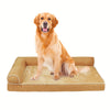 Memory Foam Orthopedic Dog Bed For Medium Dogs, Waterproof Medium Dog Beds With Washable Removable Cover, Dog Sofa Bed, L Shaped Pet Bed With Waterproof Lining And Nonskid Bottom