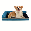 Memory Foam Orthopedic Dog Bed For Medium Dogs, Waterproof Medium Dog Beds With Washable Removable Cover, Dog Sofa Bed, L Shaped Pet Bed With Waterproof Lining And Nonskid Bottom